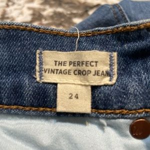 The perfect Vintage Crop Jean, size 24, new with tags.